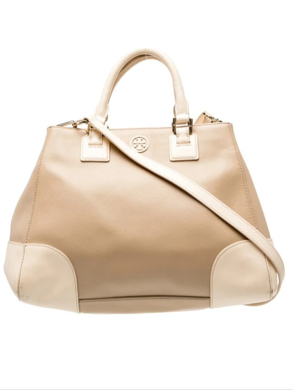 Tory Burch Authentic Leather Top Handle Bag